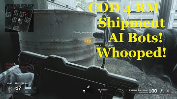 Call of Duty Modern Warfare Remastered Mp (Shipment) AI Bots PS4 GamePlay
