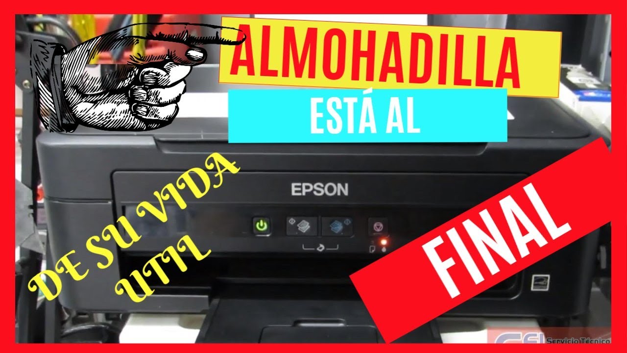 🖨️⛔ UNA ALMOHADILLA DE TINTA DE LA IMPRESORA ESTA AL FINAL DE SU VIDA ÚTIL  ❓✓ - YouTube