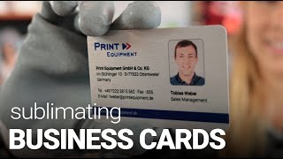 How To Sublimate Aluminium Business Cards