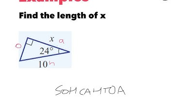 Year 9: trig finding missing sides