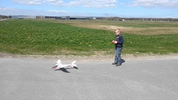 firebird stratos hobbyzone, 7 years old boy mika 4th solo flight