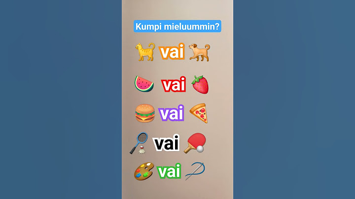 Kumpi mieluummin