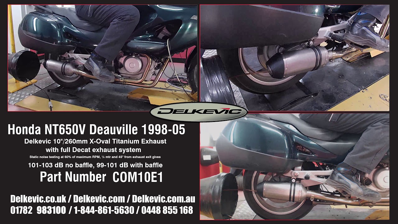 deep blue sea 3 Delkevic Exhaust Muffler X-Oval Titanium sound Honda NT650V Deauville
