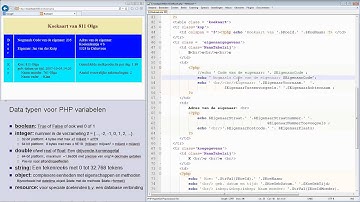 Inleiding PHP 05:  Koekaart 3 Syntax (Cursus / Tutorial Nederlands Gesproken)