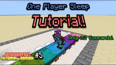 How to Create a One Player Sleep System in Minecraft (Bedrock Edition) 1.16+ - Tutorial Series #005
