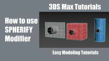 How to use Spherify Modifier in 3DS Max. 3DS Max Tutorials.