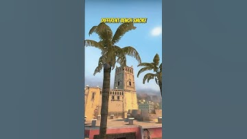 DIFFERENT BENCH SMOKE ON MIRAGE #shorts #csgo