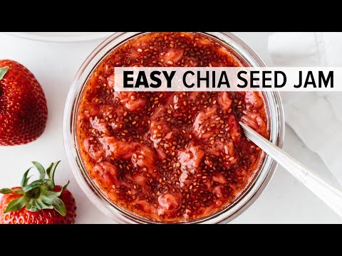 EASY CHIA SEED JAM  healthy homemade jam recipe