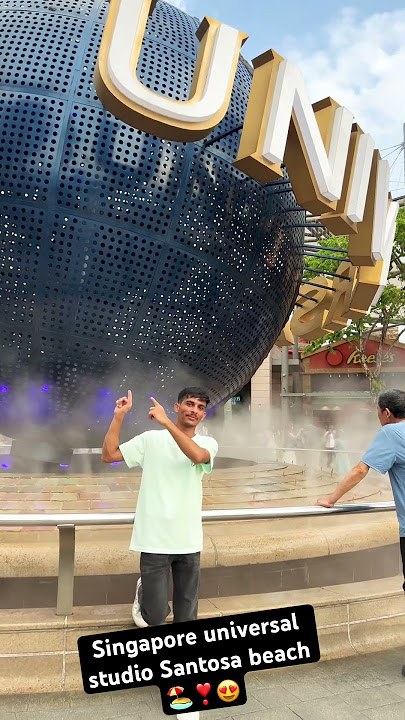 Singapore🇸🇬universal studio Santosa beach🏖️ #universalstudios #sentosabeach #singapore #sgvlogger