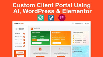 How to create a web design agency client Dashboard with AI, WordPress and Elementor
