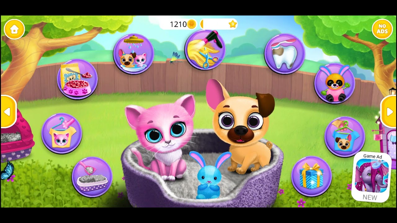 Kiki Fifi Pet friends. Kiki and Fifi Bubble Party Gameplay.