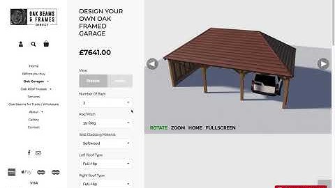 Garage 3D Configurator and Customizer Demo