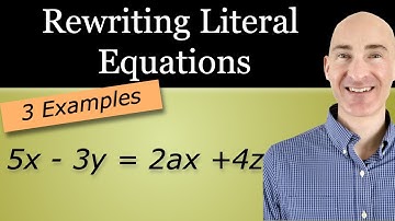Literal Equations: Step-by-Step Guide to Rewriting Formulas