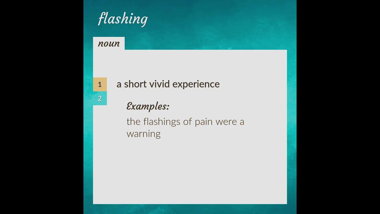 Flashing meaning of Flashing YouTube