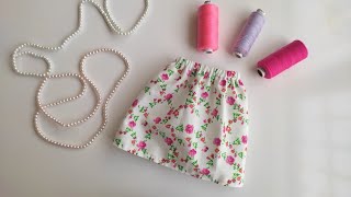 How To Sew a Skirt For Dolls For Absolute Beginners