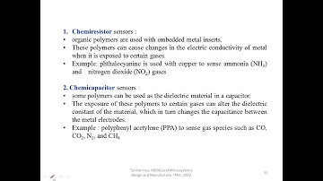 KTU EC465|ECT 362 MEMS| Chemical Sensors| Optical Sensors