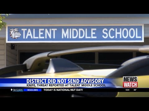 District did not send advisory after threat at Talent Middle School