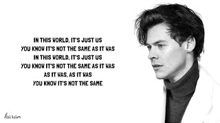 Harry Styles - As It Was (Lyrics) #karanslyrics #harrystyles