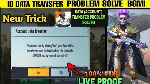 HOW TO TRANSFER DATA FROM PUBG MOBILE TO BATTLEGROUND MOBILE INDIA DATA TRANSFER ISSUE PROBLEM FIX