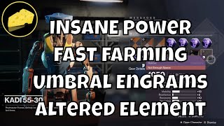 INSANE Power Exploit FREE Umbral Engrams and Altered Element - Legendary Shard Farm God Roll Farming