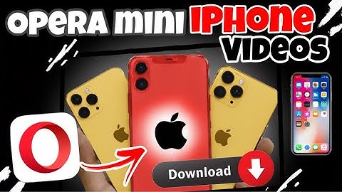 Opera mini ai browser app on iPhone | how to use opera mini ai browser app in iPhone | iPhone apps 