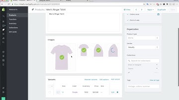 How to add product in Shopify admin: With product color variant images