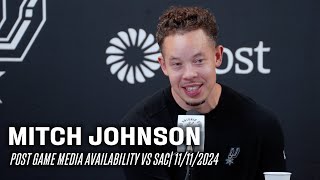 Mitch Johnson's Postgame vs Sacramento Kings | 11.11.2024