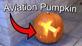 So I Made an Aviation Themed Pumpkin for Halloween...