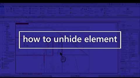 How to unhide elements in Revit