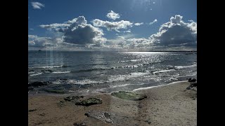 A Walk along the Beach in Lower Largo, East Fife, Scotland. Travel and Slow TV