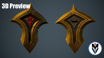 【3D Game assets】Stylized Fantasy Shield 04