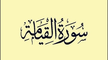 سورة القيامة بصوت القارئ (( مزمل حسب الله )) ❤