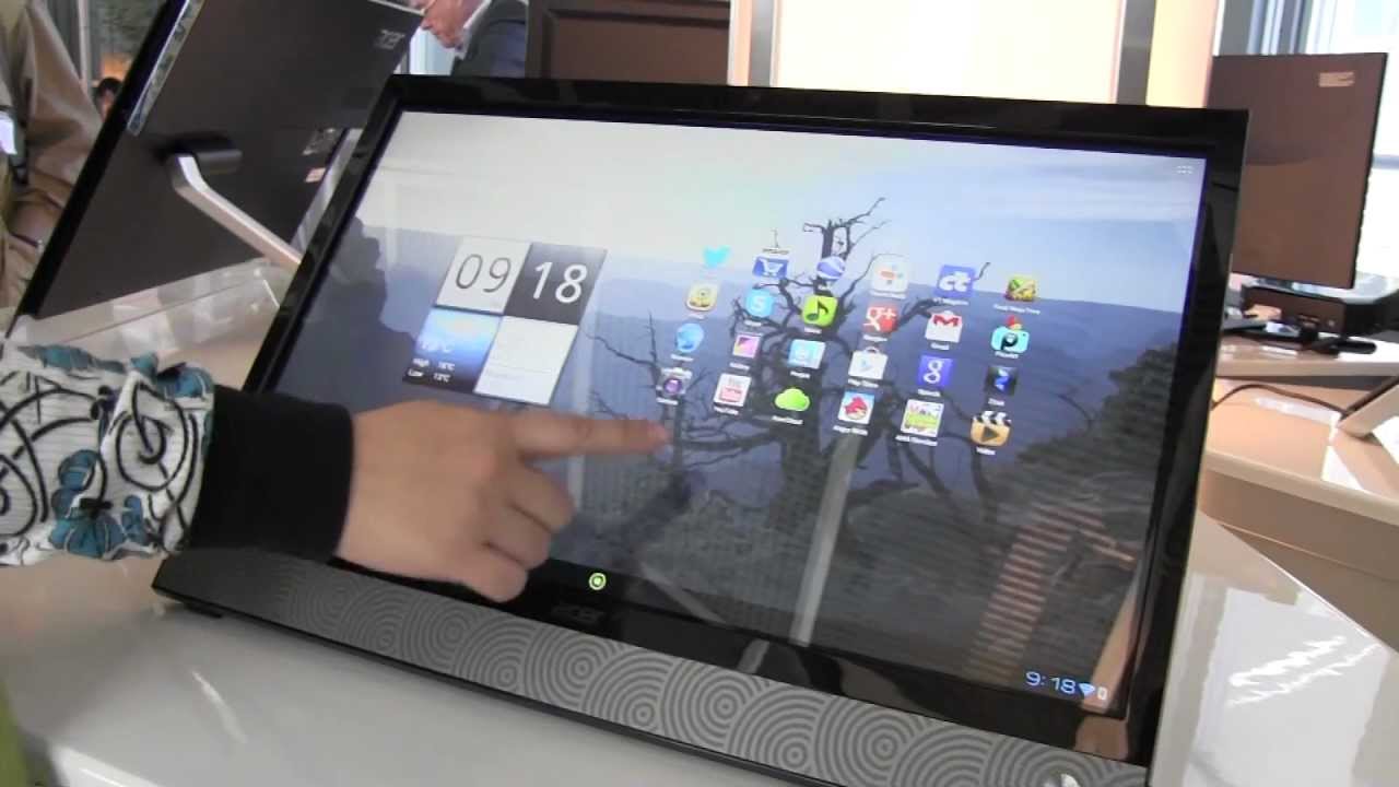 Acer 21 5 Android All In One Overview Walk Through Cebit 2013