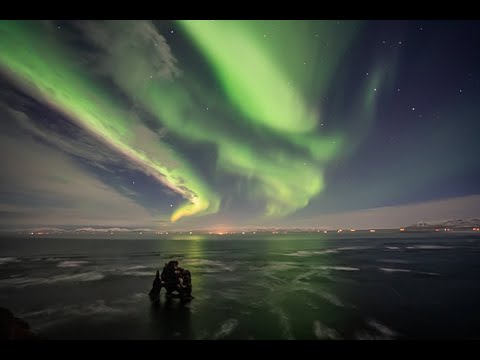 Northern Lights over Hvitserkur