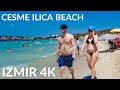 A Walk on ILICA Beach, Turkey&#39;s Thermal Beach | Izmir Çeşme 2023 (4k 60fps)