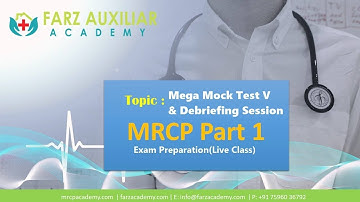 Farz Academy || Mega Mock Test V Debriefing Session|| MRCP Part I