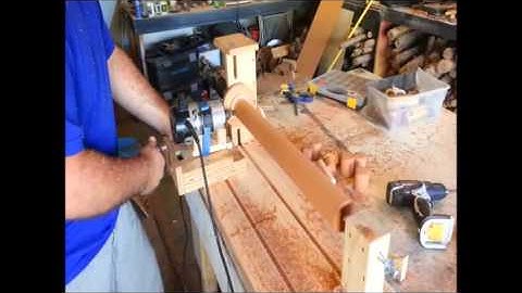 Homemade Tools - router duplicator (copier) Lathe!