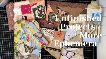 Yet More Finishing Off Ephemera - Tags Pockets Journal Cards