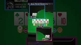 PR0DIGY sees value in checking back his FULL HOUSE on the turn... #pokerlegend #pokeraction