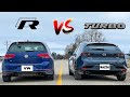 2021 Mazda3  2.5 Turbo vs VW Golf R - Drag Race