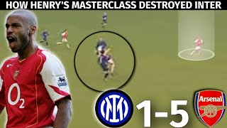 How Thierry Henry Destroyed Inter Milan | Inter vs Arsenal 1-5 | Tactical Analysis