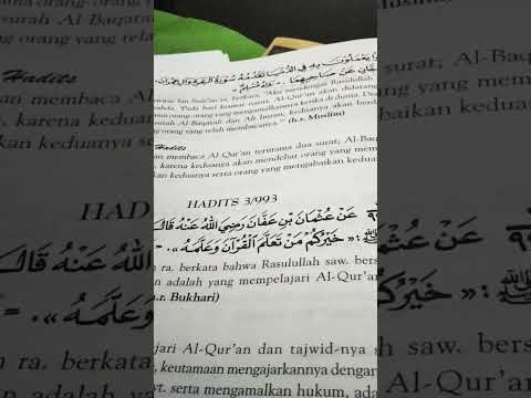 Keutamaan Belajar Al-Qur'an dan Mengajarkannya