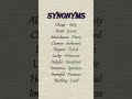 SYNONYMS #english #vocabulary #shorts #shortvideo