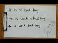 Understanding 'So' and 'Such'