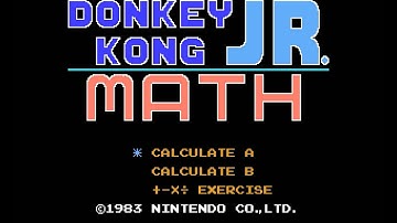 "Donkey Kong Jr. Math" Music : 1 - Title