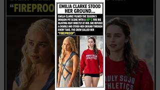 Daenerys Didn't Burn. Emilia Wouldn't! 😱🔥 | Emilia Clarke | Game of Thrones #shorts #trending