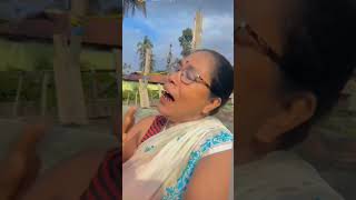 Smart phone is the most important thing for this aunty 😂😂