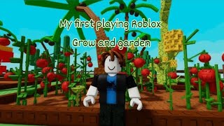 Roblox: my first content account in grow and garden 2025