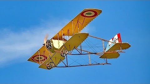 CAUDRON G3 HUGE RC SCALE MODEL OLDTIMER AIRPLANE DEMO FLIGHT / RC Airshow Hausen am Albis 2015