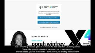 Qualtrics Training: How to Launch Qualtrics at UAlbany